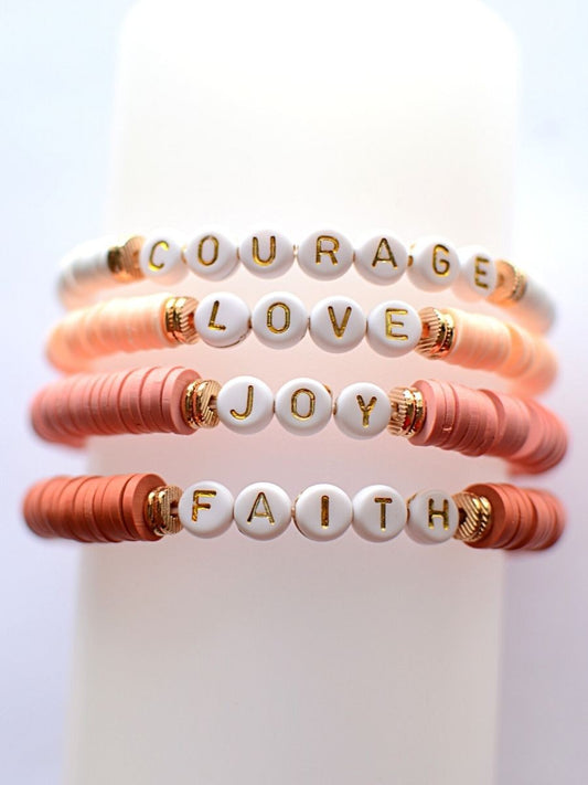 Faith Courage Love Bracelets