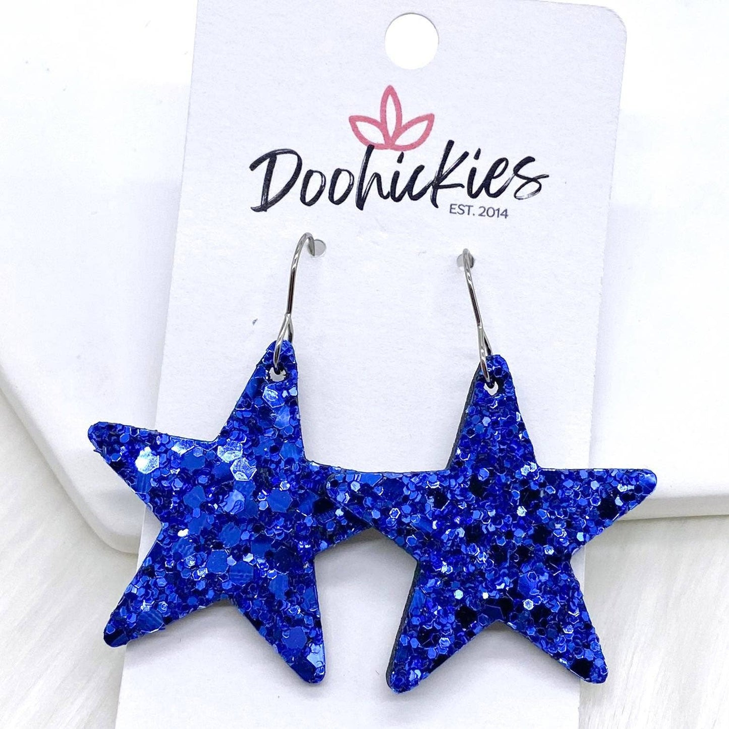 Doohickies - 1.5" Chunky USA Glitter Stars - Red Fox Boutique