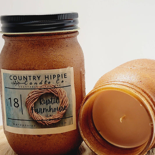 Country Hippie Co. - Rustic Farmhouse Primitive Jar Candle