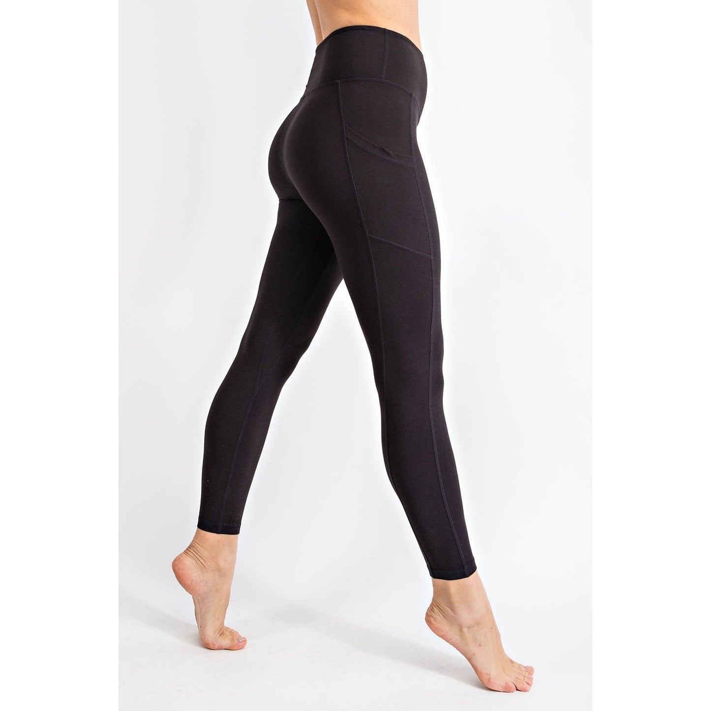 Seamless Full Length Leggings With Pockets - Red Fox Boutique