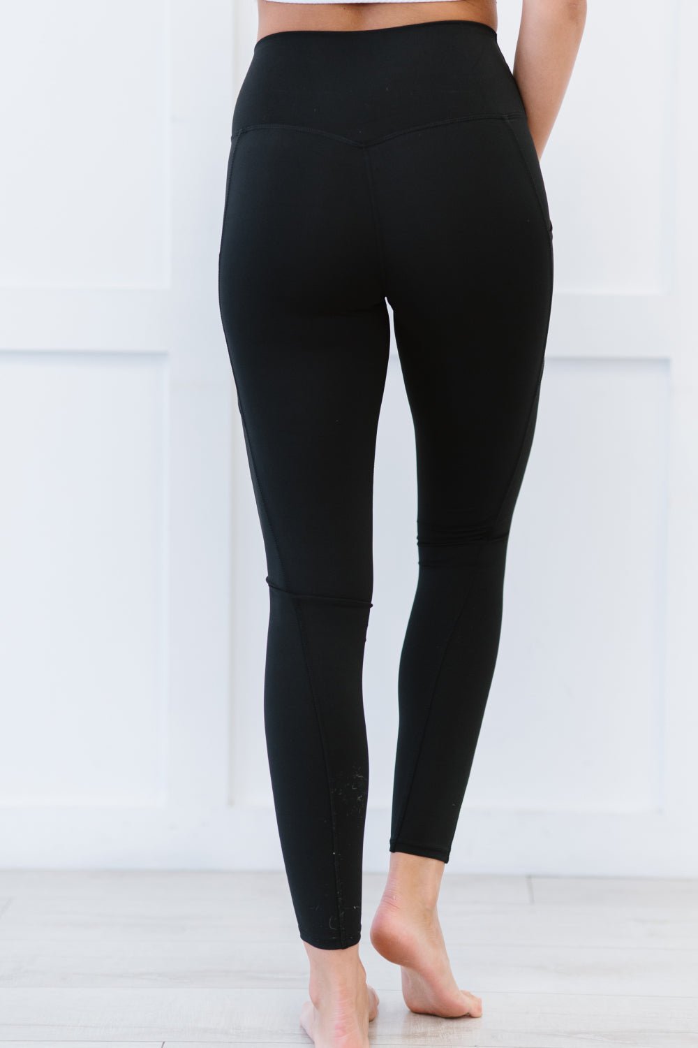 Black Athletic Leggings With Pocket · Filly Flair
